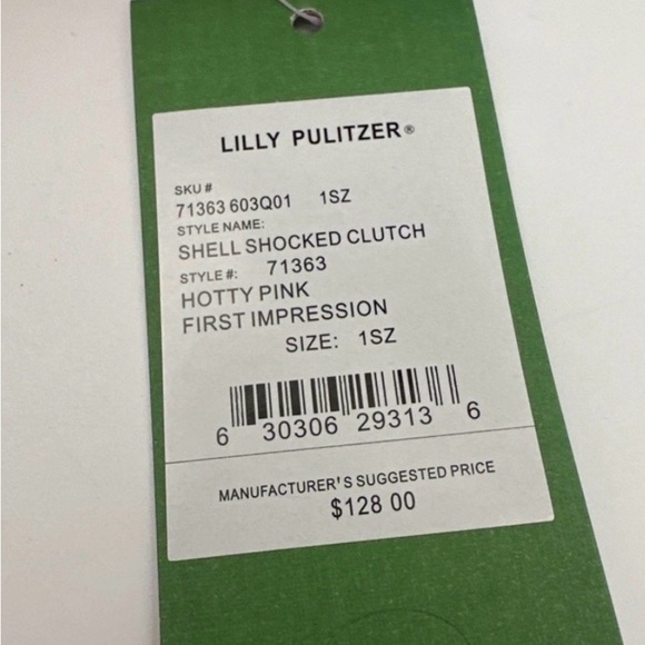 Lilly Pulitzer Shell Shocked Clutch Hotty Pink First Impression 2011 NWT Vtg